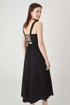 Льняное платье Medicine, черный