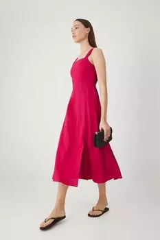 Льняное платье Medicine, красный