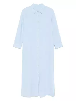 Льняное платье миди 120% Lino, синий