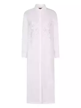 Льняное платье миди MAX MARA, белый