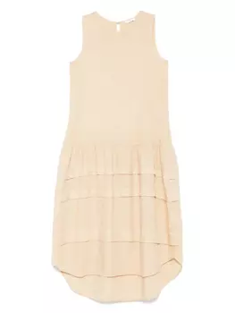 Льняное платье миди Peserico, нейтральный