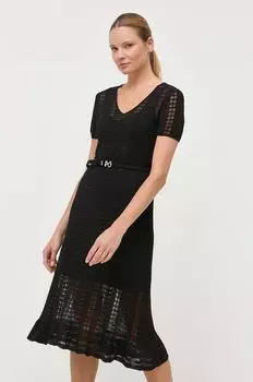 Льняное платье Miss Sixty, черный