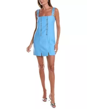 Льняное платье прямого кроя ALEXIS Micaela, синий