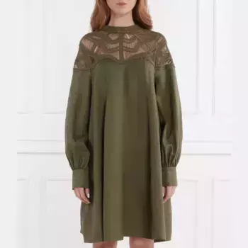 Льняное платье Riani, зеленый