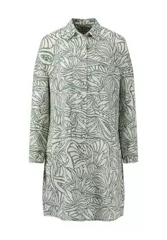 Льняное платье-рубашка, блузочный воротник, экзотика, женское FYNCH-HATTON, цвет Reed Green