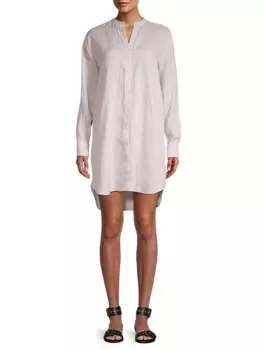 Льняное платье-рубашка James Perse Calcite