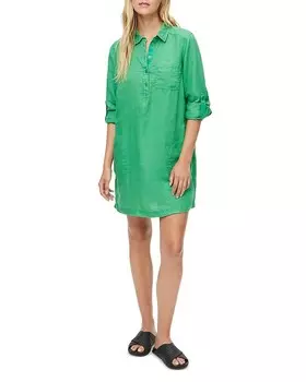 Льняное платье с вырезом Eleanor Michael Stars