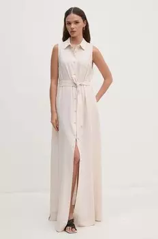 Льняное платье Sandro Ferrone, розовый