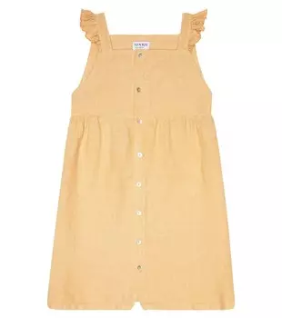 Льняное платье в пол Donsje, коричневый