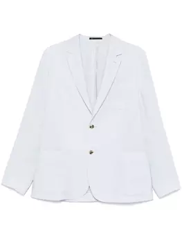 Льняной блейзер без подкладки Paul Smith, синий