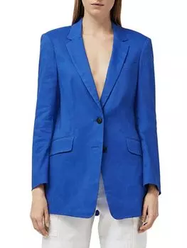 Льняной блейзер Charles Rag & Bone, цвет Bright Blue