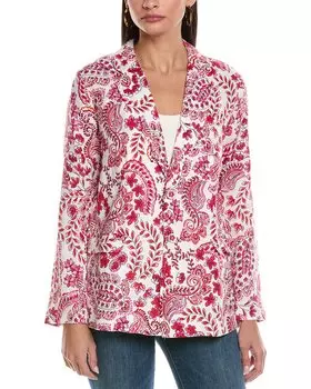 Льняной блейзер Johnny Was, цвет multi