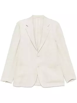 Льняной блейзер Lardini, нейтральный