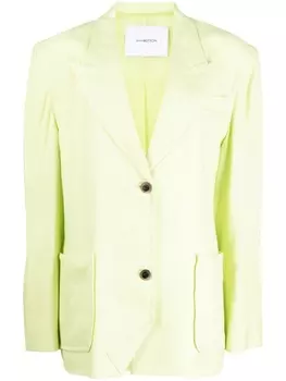 Льняной блейзер pushBUTTON, зеленый