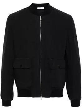 Льняной бомбер Boglioli, синий