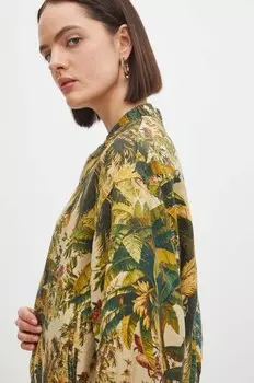 Льняной бомбер Medicine, бежевый