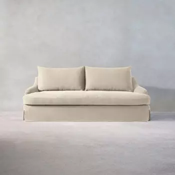 Льняной чехол для дивана Zara Home+ By Vincent Van Duysen Sofa 01, светло-бежевый