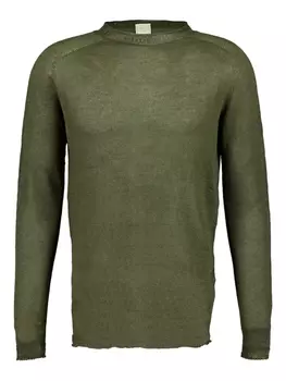 Льняной джемпер 120% Lino, зеленый