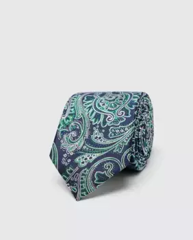 Льняной галстук по индивидуальному заказу Selected, синий