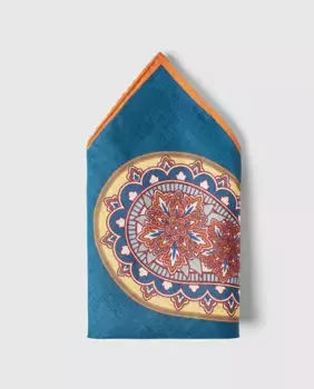 Льняной галстук по индивидуальному заказу Selected, синий