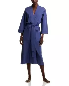 Льняной халат Eileen Fisher, синий