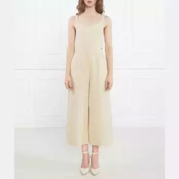 Льняной комбинезон Alisha классического кроя Pepe Jeans London, желтый