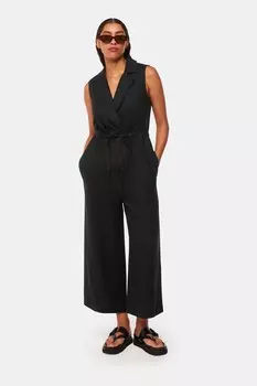 Льняной комбинезон халат Bella Whistles, черный