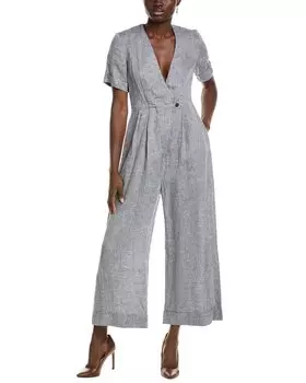 Льняной комбинезон Peserico, черный