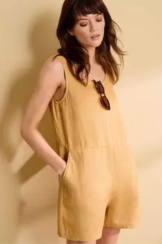 Льняной комбинезон Salt Air Seasalt Cornwall, желтый