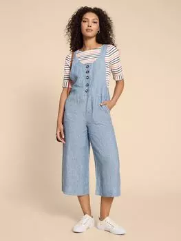 Льняной комбинезон Viola White Stuff, чамб блю