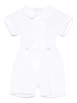 Льняной комплект из рубашки и шортов Mariella Ferrari, белый