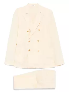 Льняной костюм Boglioli, желтый