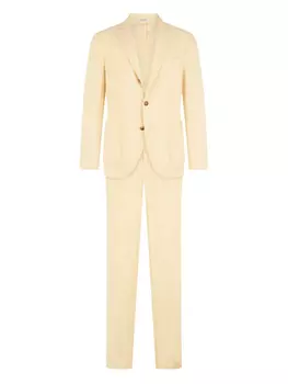 Льняной костюм Boglioli, желтый