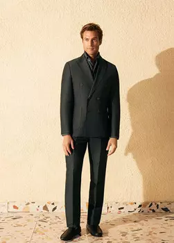 Льняной костюм Drop 7 Beymen Collection, зеленый