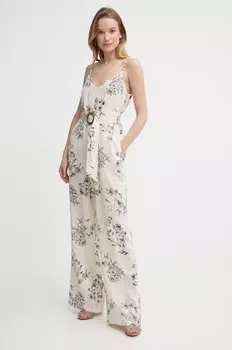 Льняной костюм Lauren Ralph Lauren, бежевый