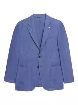 Льняной пиджак Brooks Brothers, синий