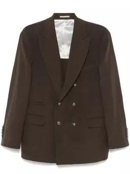 Льняной пиджак Brunello Cucinelli, коричневый