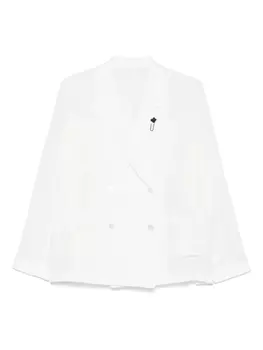 Льняной пиджак Lardini, белый