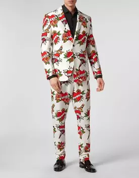 Льняной пиджак Love Philipp Plein, белый