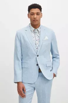 Льняной пиджак Medicine, синий