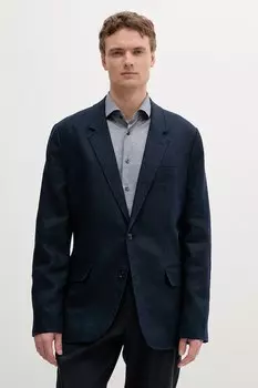 Льняной пиджак Michael Kors, темно-синий