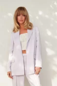 Льняной пиджак Next, фиолетовый