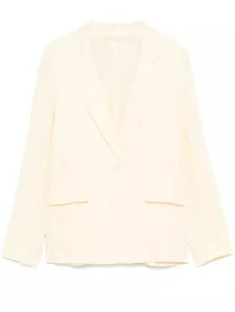 Льняной пиджак Peserico, желтый