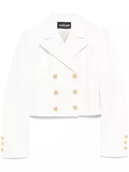 Льняной пиджак Roberto Cavalli, белый