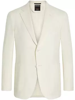 Льняной пиджак Zegna, белый