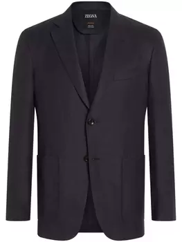 Льняной пиджак Zegna, синий