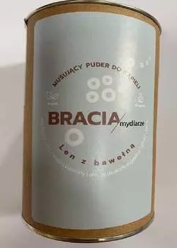 Льняной порошок для ванн с хлопком, банка 300 г Bracia Mydlarze