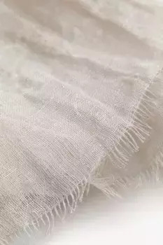 Льняной шарф H&M, бежевый