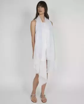 Льняной шарф от Gaynor Bongard, голубой