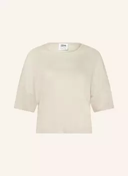 Льняной свитер Kusia с рукавами 3/4 Drykorn, коричневый